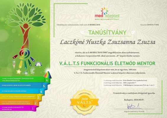 Funkcionális életmód terápia kiégés ellen Funkcionális életmód terápia kiégés ellen